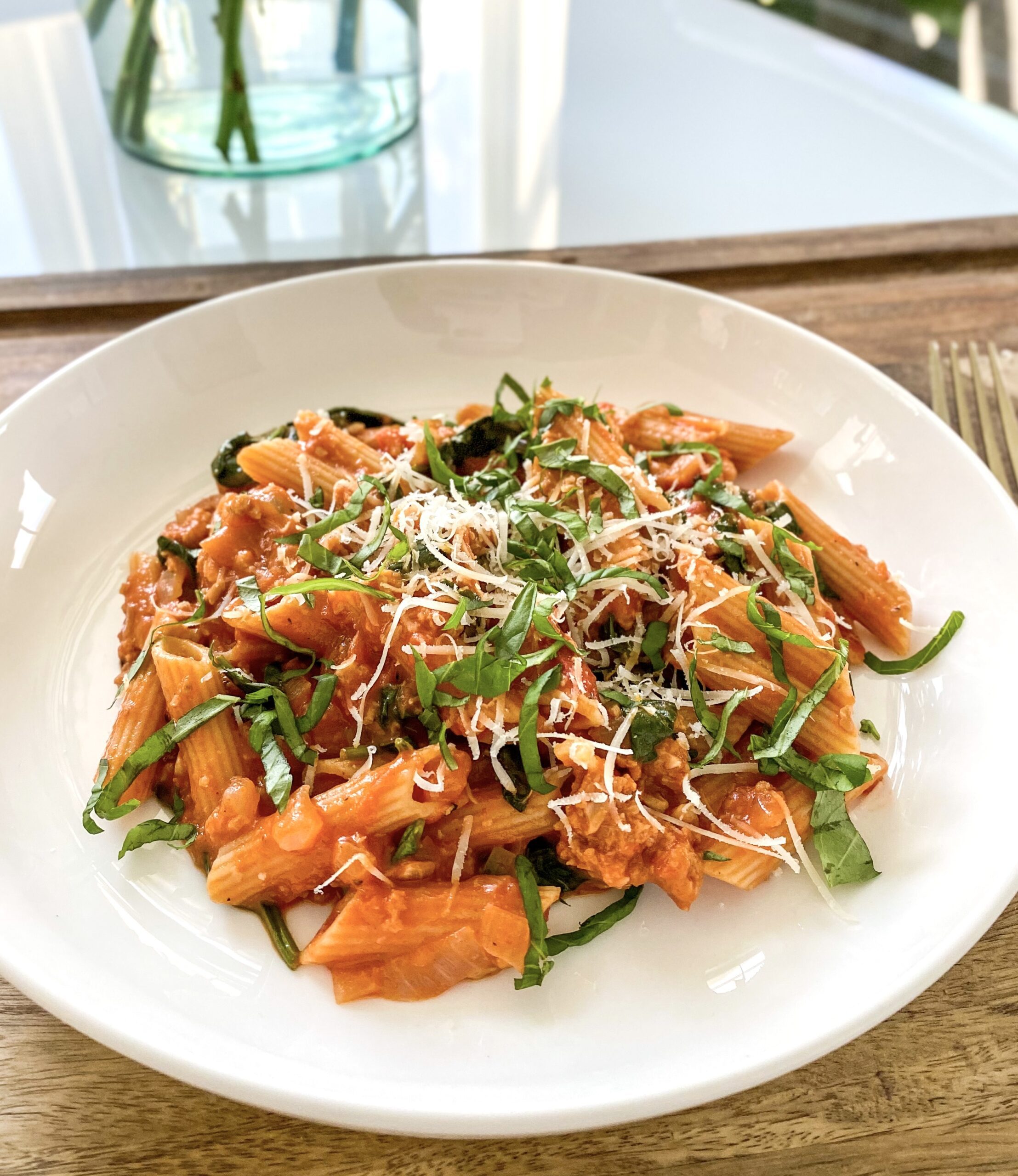 Vegan Sausage Pasta